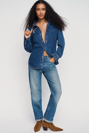 Good American Vintage High Rise Straight Leg Jeans