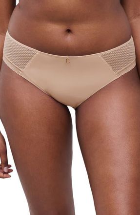 Chantelle Lace Trim Hipster Briefs in Nude Blush at Nordstrom, Size X-Large