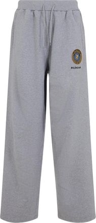 Balenciaga Mens Oversize Track Pants - Grey Cotton - Size Small