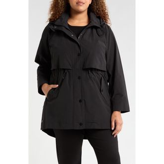 Universal Standard Precision Water Resistant Hooded Parka in Black at Nordstrom, Size Xs