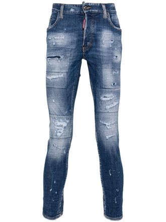 Dsquared2 Super Twinky skinny jeans - men - Polyester/Cotton/Elastane/Cotton/Polyester - 50 - Blue