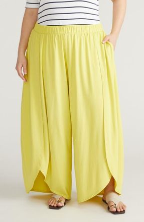 Universal Standard Rey Divine Jersey Pants in Pomelo Red at Nordstrom, Size 4Xl