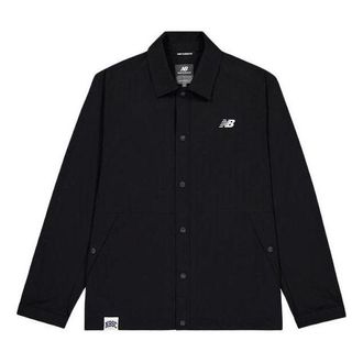 New Balance NB Logo Coach Jacket Asia Sizing Black NAE22101-BK