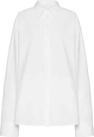 Valentino White Compact Popeline cotton shirt