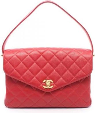 Chanel Pre-owned Vintage Schoudertas - Dames - Vintage Schoudertas - Rood - ONE Size - Leer - Vintage
