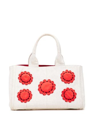 Prada 2013-2025 Canvas Canapa Mistolino tote bag - women - Canvas - One Size - Brown