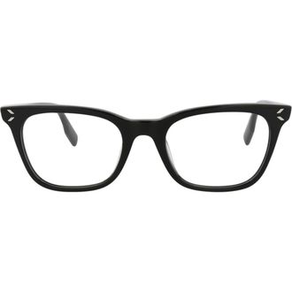 Alexander McQueen 50mm Cat Eye Optical Frames in Black Black Transparent at Nordstrom Rack