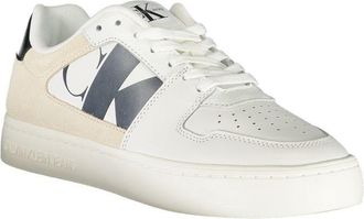Calvin Klein Logo-Detailed Colour-Block Sneaker - White