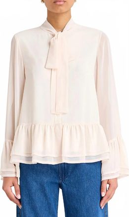 Amanda Uprichard Devereaux Top In Antique White