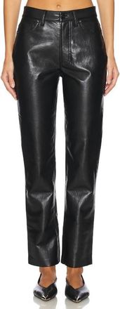 Anine Bing Bruno Faux Leather Pants, Waist Size 24
