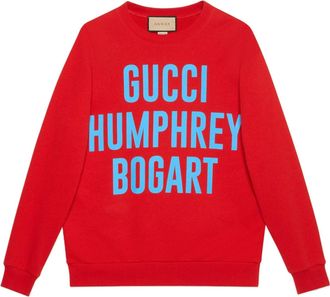 Gucci Humphrey Bogart Print Sweatshirt Red 623245-XJEN-86269
