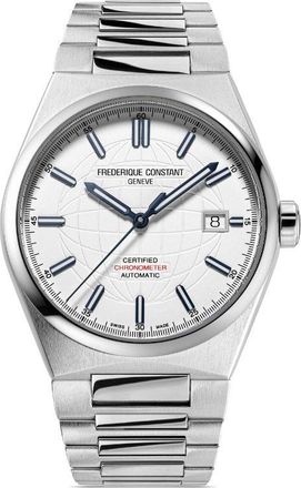 Frederique Constant Highlife Automatic COSC 39mm - men - stainless steel/Rubber - One Size - White