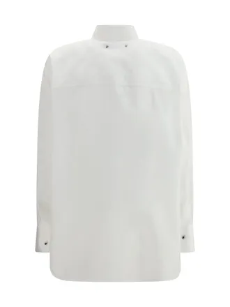 Golden Goose Womens Oversized Cotton Poplin Shirt White