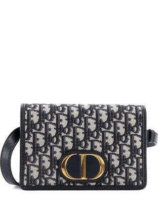 Dior 30 Montaigne 2-in-1 Pouch Oblique Canvas crossbody bag - women - Canvas - One Size - Blue