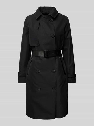 Khujo Trenchcoat mit Rei&szlig;verschlusstaschen Modell ERINE in Black, Gr&ouml;&szlig;e XS
