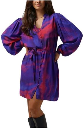 Freebird by Steven Paarse Mini Jurk Cosmic Trend - Dames - Wikkelkleedje - Veelkleurig - S - Kleedjes