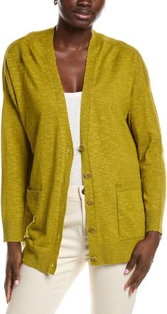 Eileen Fisher Eileen Fisher V-Neck Linen-Blend Cardigan