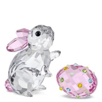 Swarovski Idyllia Crystal Rabbit and Egg Figurine