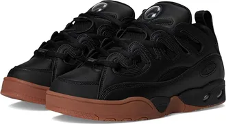 Osiris D3 E Mens Shoes Black/Black/Gum : 11.5 D - Medium, Faux Leather