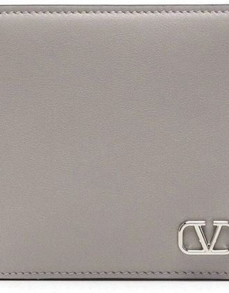 Valentino Mens Mini VLOGO Card Case - Grey - Size: 0