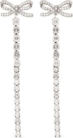 Self Portrait Orecchini pendenti con fiocco - Argento