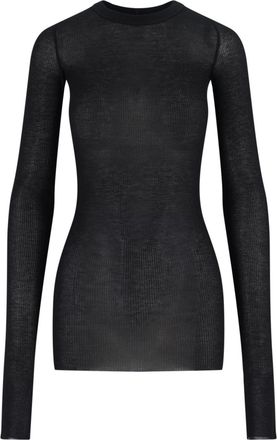 Rick Owens Viscose And Silk T-shirt