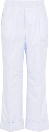 Officine G&eacute;n&eacute;rale Willow Pants - Dames - Wijde Broeken - Blauw - S - Katoen - Broeken