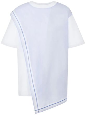 Moschino asymmetric T-shirt - White