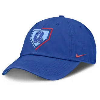 Nike Atlanta Braves City Connect Club Nike Mens MLB Trucker Adjustable Hat in Blue | NB010K2QAW-SWW