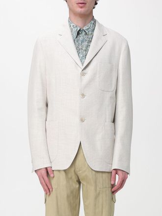 Etro Blazer a monopetto in cotone e lana Etro