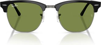 Ray-Ban Sunglasses Rb3016 601 S4 E Clubmaster Matte Black/Green Unisex