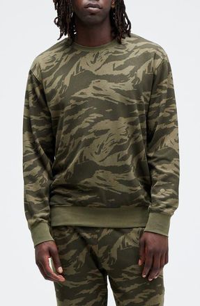 Stance Shelter Butter Blend Long Sleeve T-Shirt in Greencamo at Nordstrom, Size X-Large