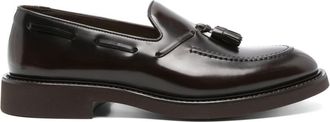 Doucal's tassel-detail leather loafers - men - Calf Leather/Calf Leather/Rubber - 41.5 - Brown