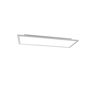 QAZQA Qazqa - Moderno Plaf&oacute;n Moderno De Acero Con Led 80 Cm - Liv Pl&aacute;stico /acero Rectangular Incluye Led Max. 1 X 40 Watt