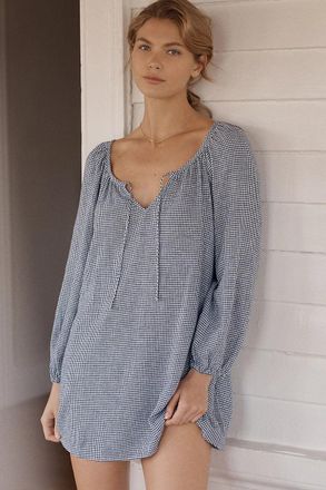 Eberjey Linen-Blend Mini Dress