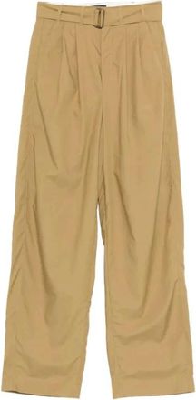 SOEUR Cole Broek - Dames - Wijde Broeken - Beige - M - Katoen - Broeken