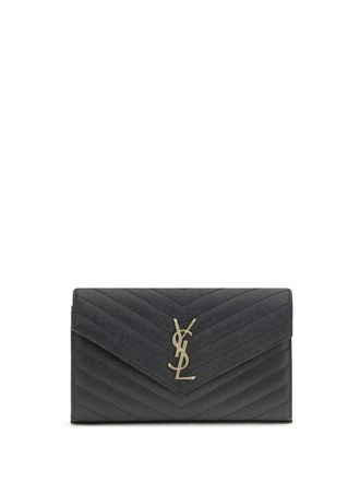 Saint Laurent Womens Matelass&eacute; Leather Shoulder Bag Black Calfskin