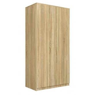Hucoco Esme - Armario Dormitorio Doble Estilo Escandinavo - 90x50x180 - 2 Puertas - Vestidor