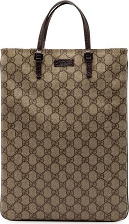 Gucci Pre-owned Womens Gg Supreme Tote - Tan Textile - One Size
