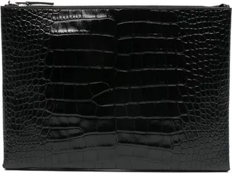 Tom Ford Textured Zip-closure Clutch Bag