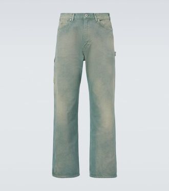 Auralee Mid-rise cotton straight pants