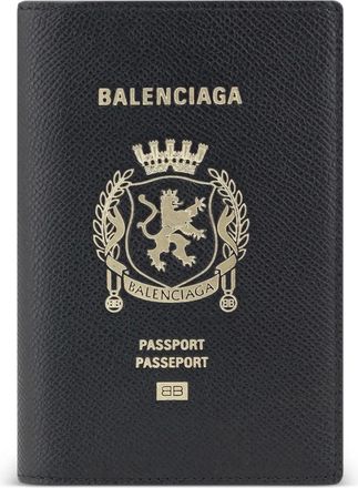 Balenciaga Custodia passaporto in pelle - Nero