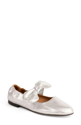 Penelope Chilvers Minnie Mary Jane Flat in Silver at Nordstrom, Size 10Us