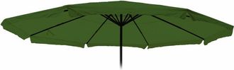 Hhg [nunca Usado] Funda De Recambio Para Sombrilla Meran Pro, Sombrilla De Mercado Para Hosteler&iacute;a Con Fald&oacute;n &Oslash; 5m, Poli&eacute;ster, Verde
