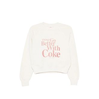 Re/Done Graphic-print Raglan-sleeve Sweatshirt