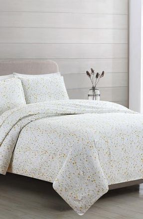 Melange Home Yellow Buttercup 400 Thread Count 100% Cotton Duvet Cover Set at Nordstrom Rack, Size Twin