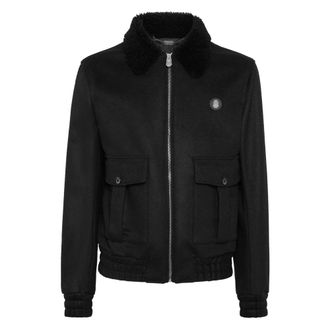Billionaire Boys Club Shearling Wollen Jas - Heren - Zomerjassen - Zwart - 3XL - Wol - Jassen