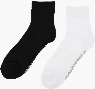 Converse Set of 2 Solid Color Socks with Contrasting Logo size 37-42