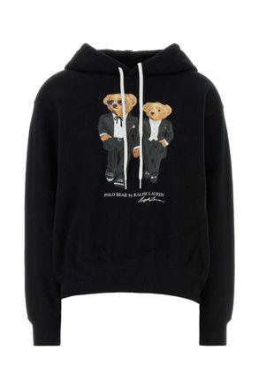 Ralph Lauren Black Logo Print Hoodie