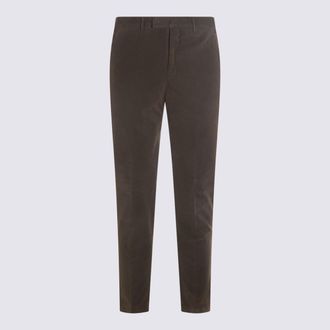 Pantaloni Torino Brown Cotton Pants
